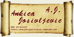 Ankica Josivljević vizit kartica